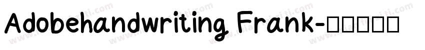 Adobehandwriting Frank字体转换